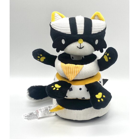 Coco Village Tuxedo Cat Plush Stacking STEM learning Stacker Toy Black White - Picture 1 of 6